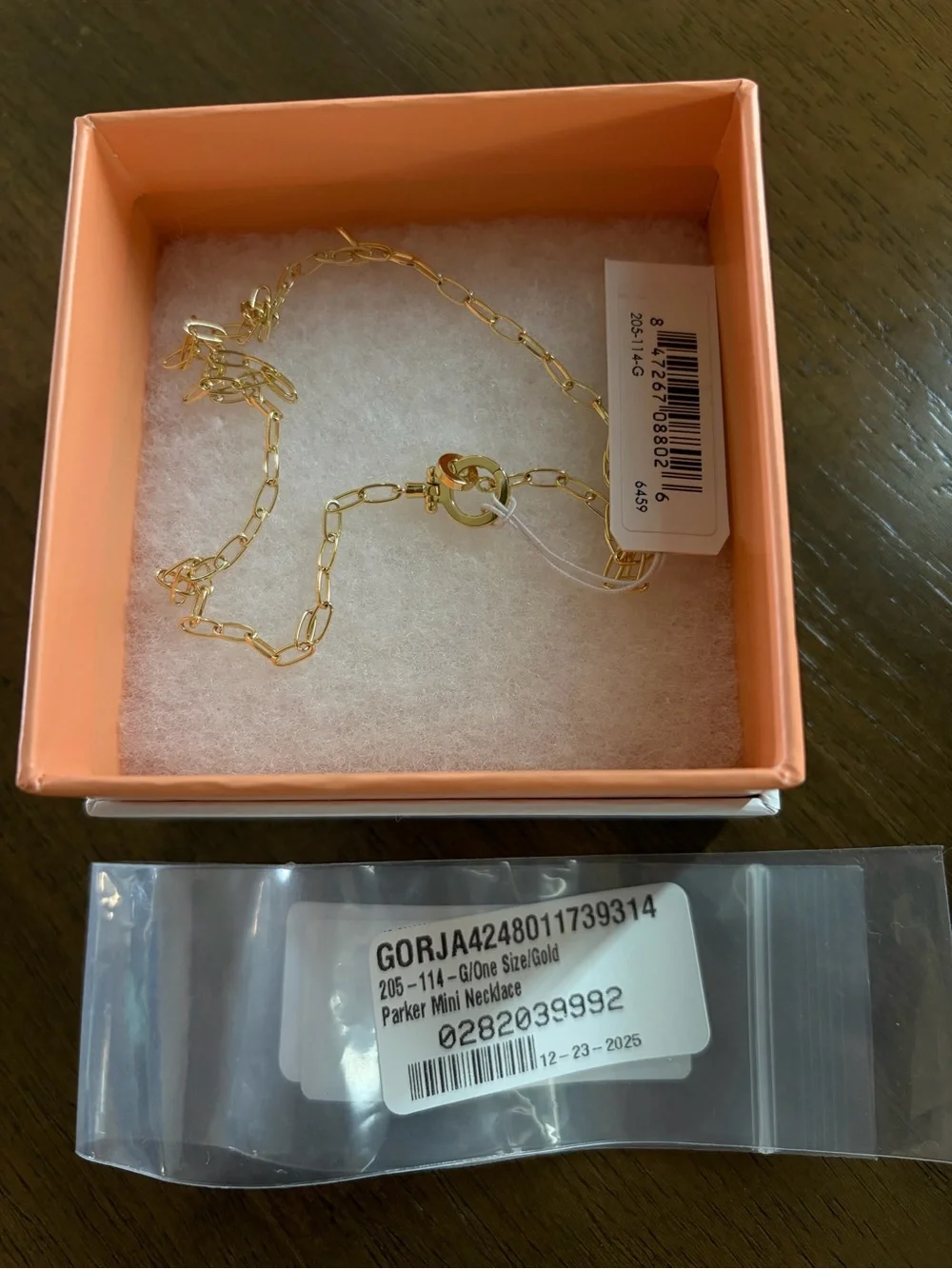 Gorjana Mini Parker Necklace - 14k Gold Plated 17” - Picture 2 of 5